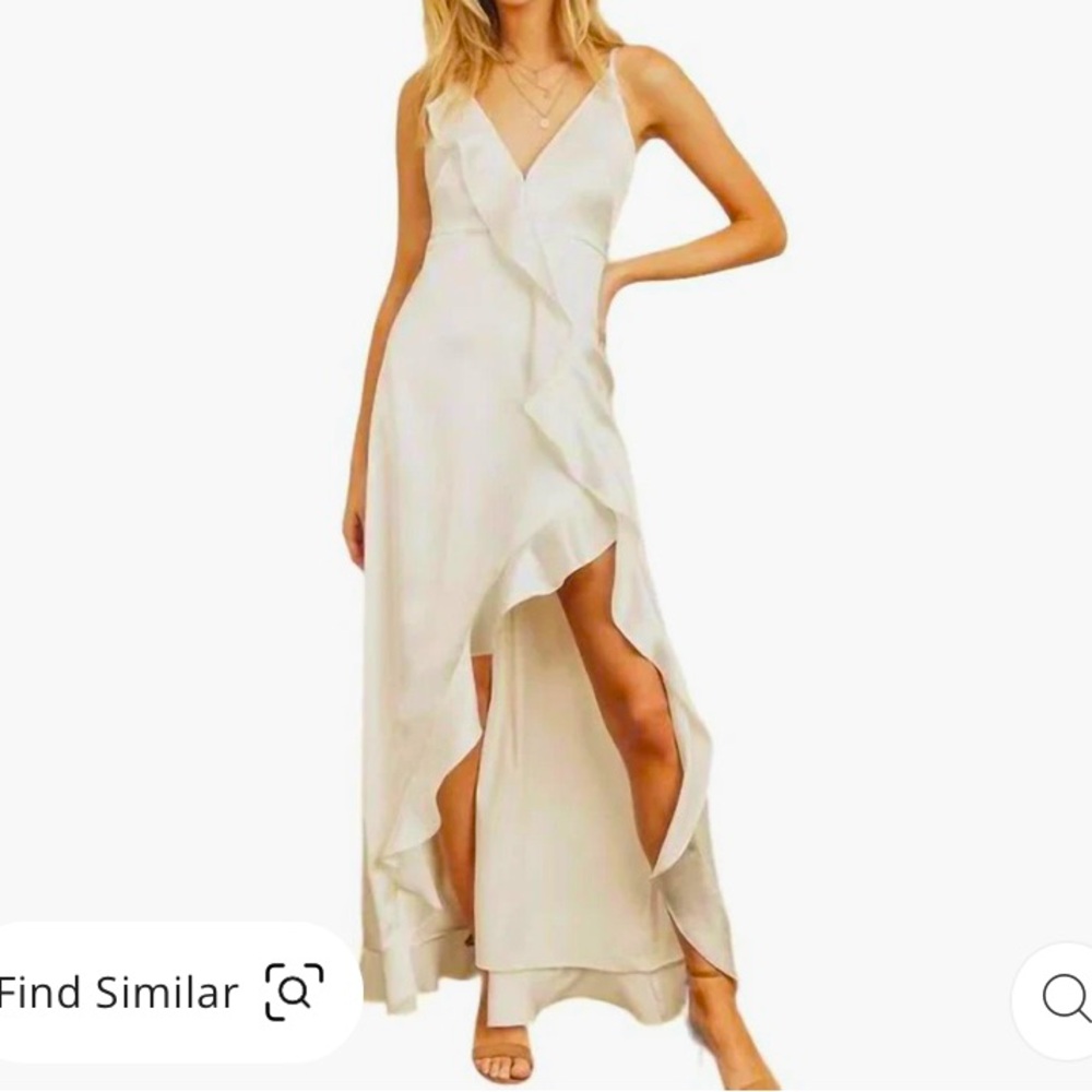 Silky Slit Maxi Dress